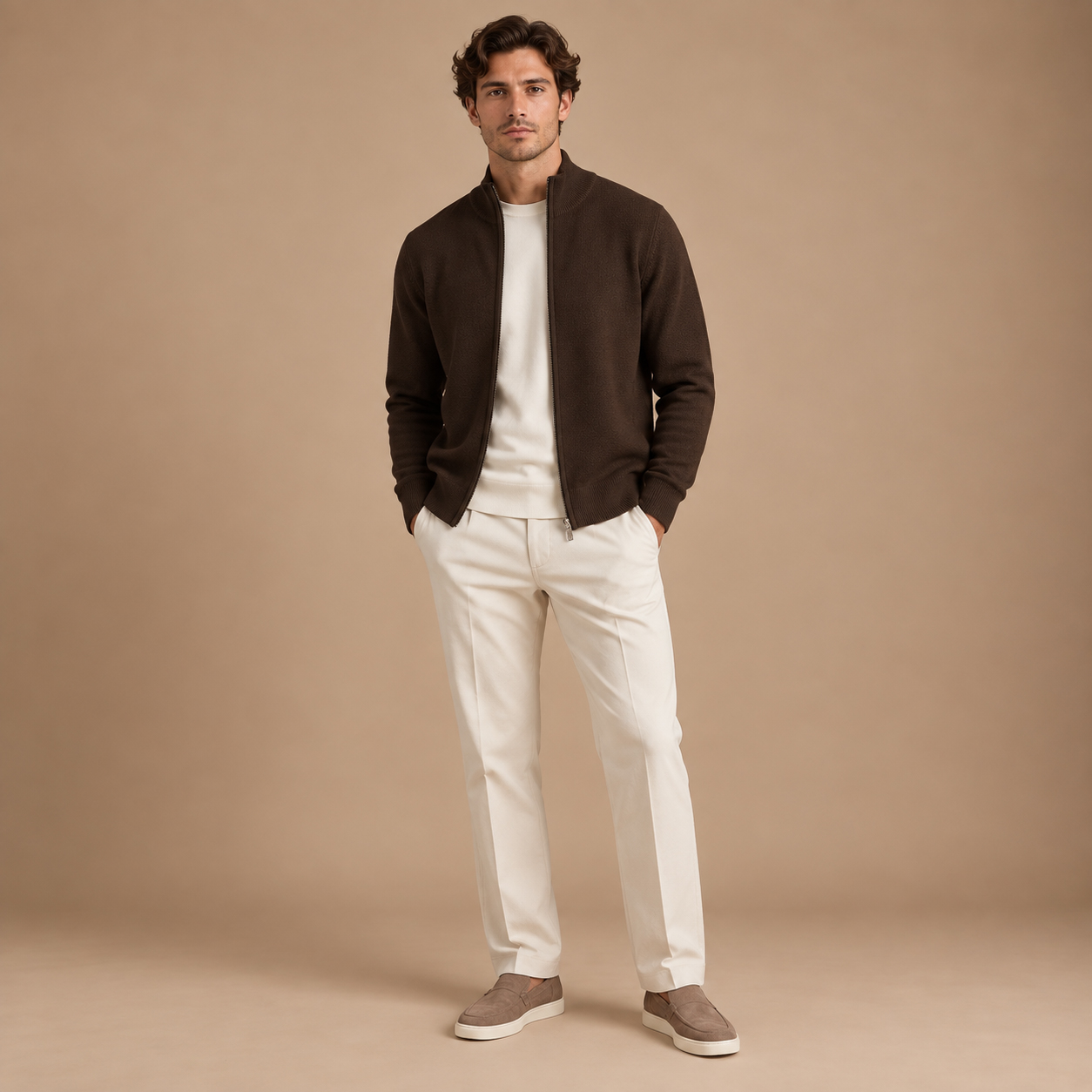 Giacca full zip uomo